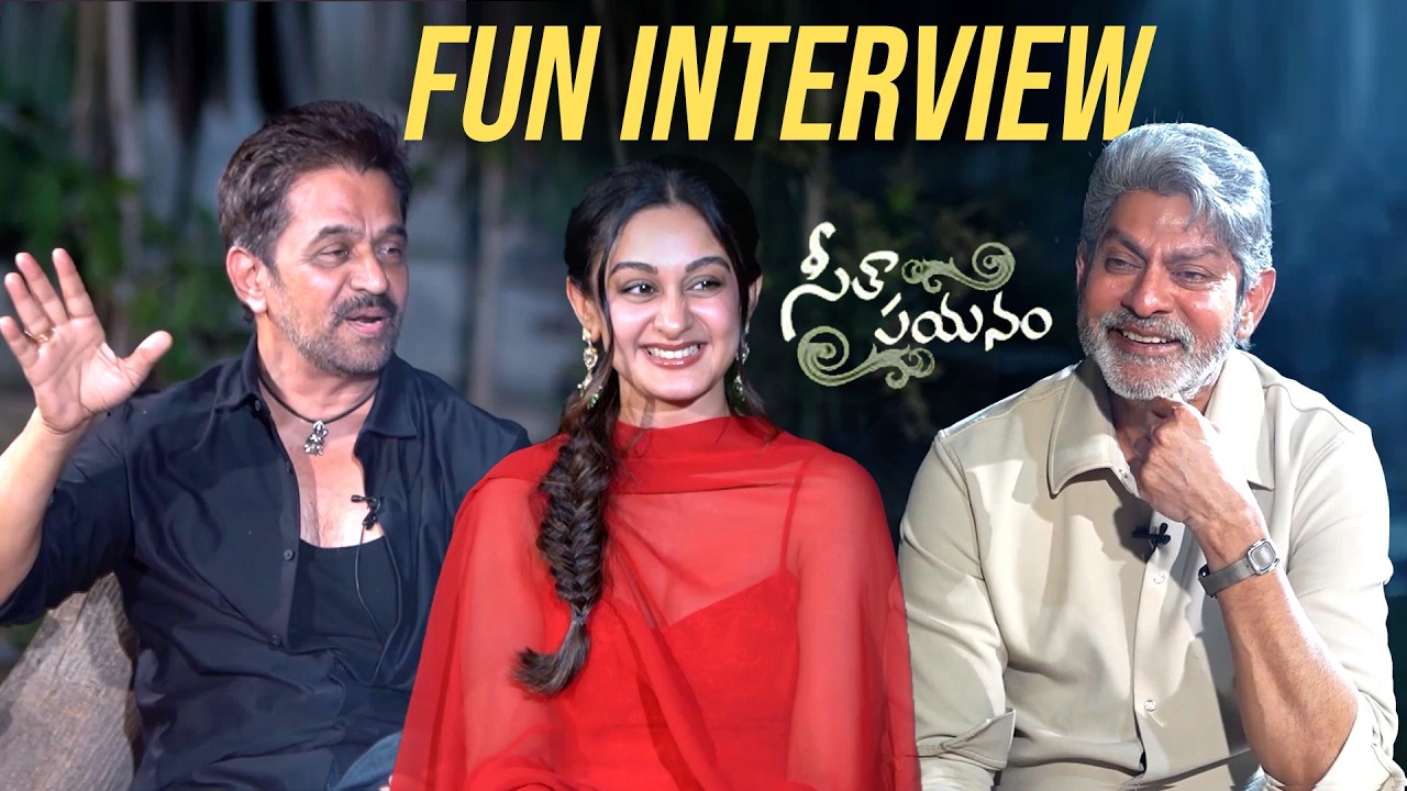 Seetha Payanam Team Interview by Actor Jagapathi Babu | Arjun Sarja | Aishwarya Arjun