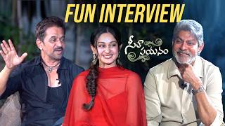 Seetha Payanam Team Interview by Actor Jagapathi Babu | Arjun Sarja | Aishwarya Arjun