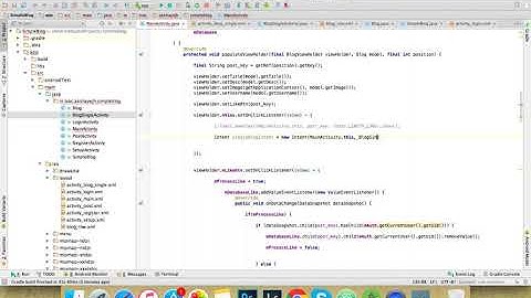 40 Android Studio Firebase Tutorial   Simple Blog App   Creating New Intent    Part 20