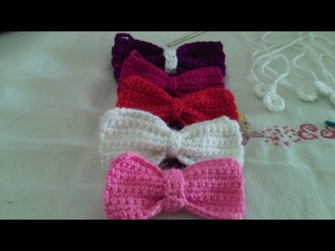 COMO HACER UN MOÑO EN CROCHET manualidades raudales