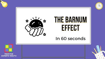 The Barnum Effect: Psychology Concepts in 60 seconds | Tanvee Maheshwari - FTEM