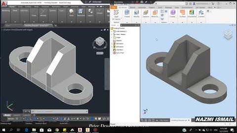 #025 I Autodesk AutoCAD vs Autodesk Inventor #2 I Nazmi Ismail
