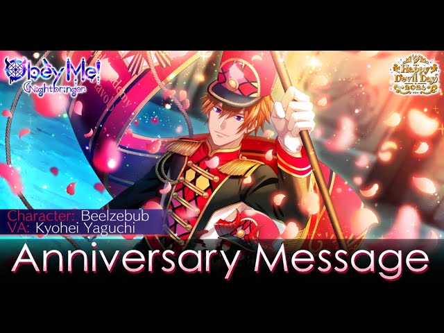 Obey Me! Nightbringer Happy Devil Day 2024 Message From Beelzebub