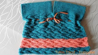 Tuto Tricot Robe Chasuble Bebe 3 Mois A 2 Ans Tricoter Facilement Une Robe Bebe Youtube