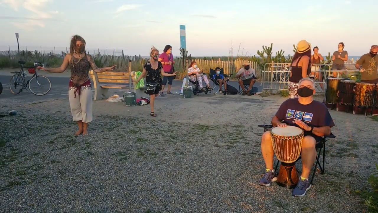 Asbury park drum circle - YouTube