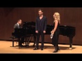 Joyce DiDonato Master Class, October 4, 2013: Szymon Komasa and Bretton Brown