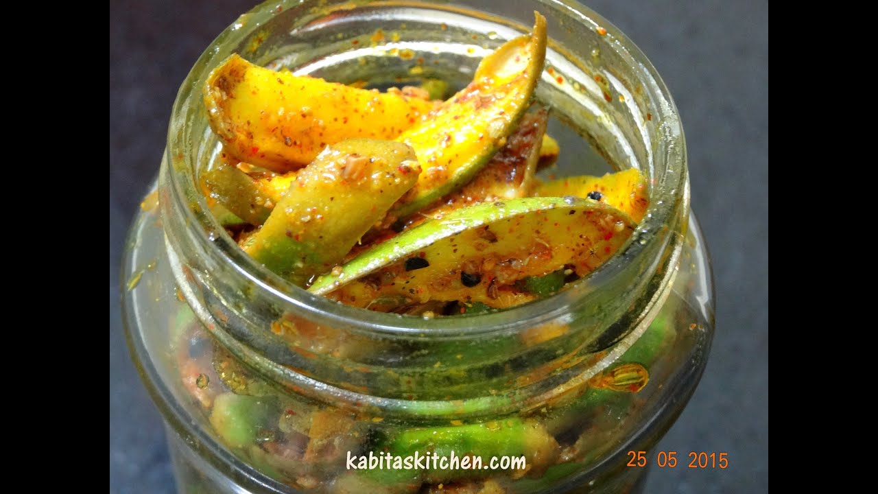 Traditional Raw Mango pickle-Aam Ka Achar Recipe Step by Step-How to make Mango Pickle Easy Recipe | Kabita Singh | Kabita