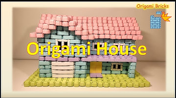 The First 3D Origami Two Story House | Origami Bricks and Tiles