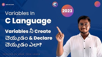 What is Variables | How to Create & Declare Variables in C Language Explained in Telugu #clanguage