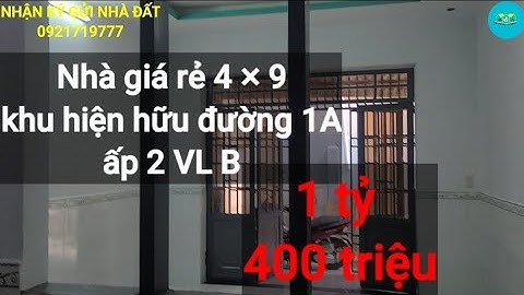 Nhà 4m × 9m hẻm 2/ ngắn đường 1A ấp 2 vĩnh lộc B khu dân cư hiện hữu Giá 1 tỷ 400 triệu | 0585888876