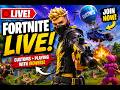 🔴 LIVE NOW! Fortnite Customs + Viewers + CRAZY Endgames!