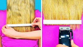 プロ並みのヘアカット23選 || 髪のハックとヒント