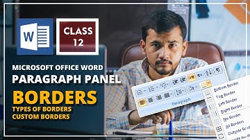 Microsoft Word Essential Training Class 12 : Border - Types Of Borders Custom borders Urdu/Hindi
