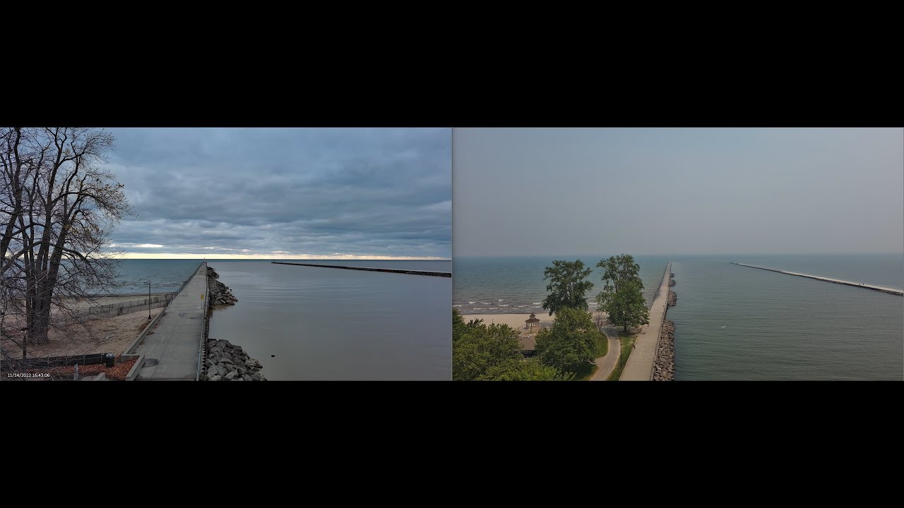 Drone Footage! 🇨🇦 Canada Wildfires 2023 Lake Ontario.  