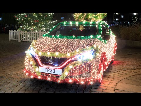 Nissan LEAF Christmas tree