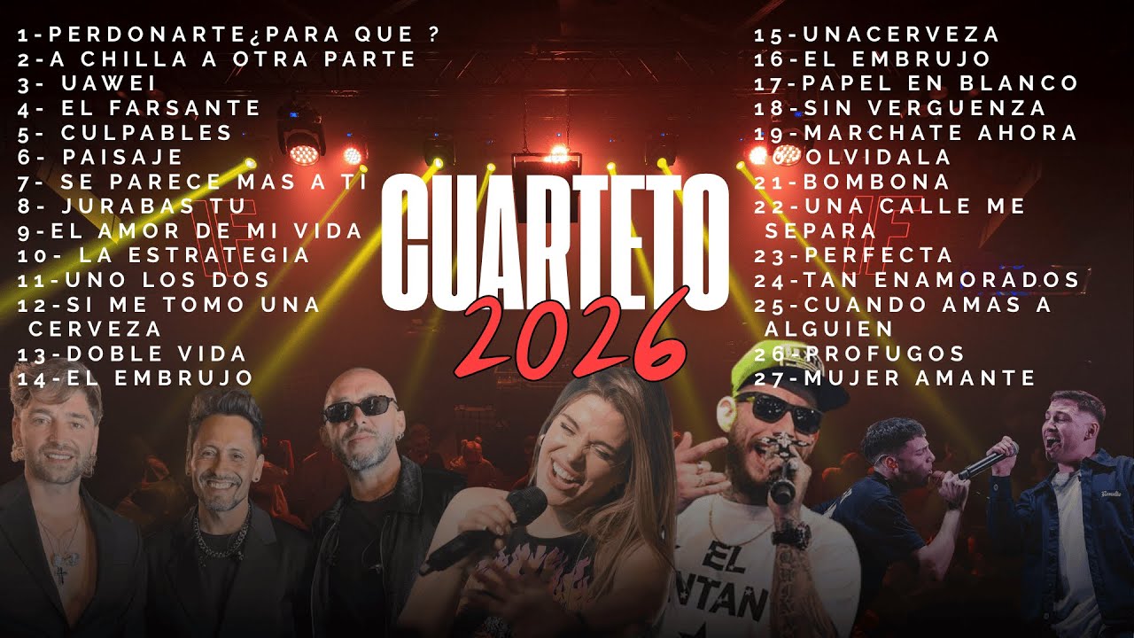 Cuarteto 2026 Mix Completo | Para Fiesta y Entrenar Con Toda la Energía