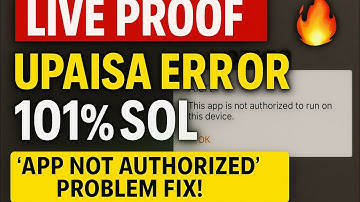 Alert | app not authorized problem fix #upaisa #fix#problem