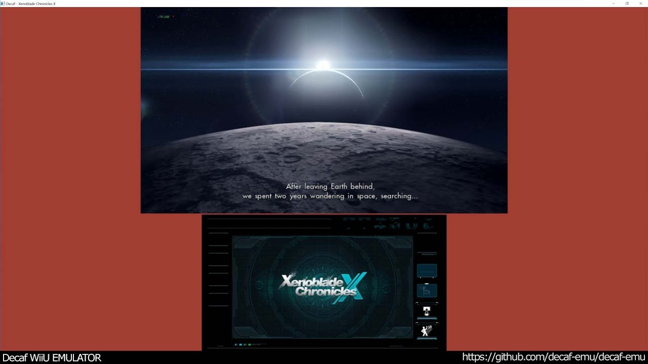Decaf Wii U Emulator Xenoblade Chronicles X ingame (9 Aug 2016