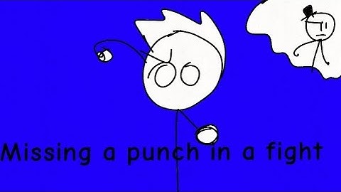 Missing a punch in a fight (Animation