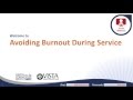 Avoiding Burnout During Service