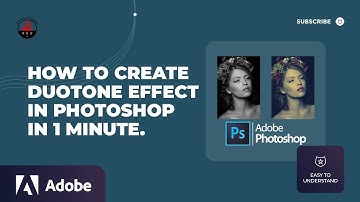 How to Create Duotone Effect in Photoshop in 2 Minute. Spotify effect.
