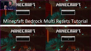 Minecraft Bedrock Speedrunning - Multi Resets Full Installation Tutorial