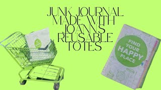Full Joann's Fabric Branded Junk Journal Flip-Through with Devotion Update