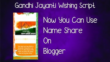 Gandhi Jayanti Viral Script | Free PHP Script | Premium Blogger Script | Pro Image Share Script
