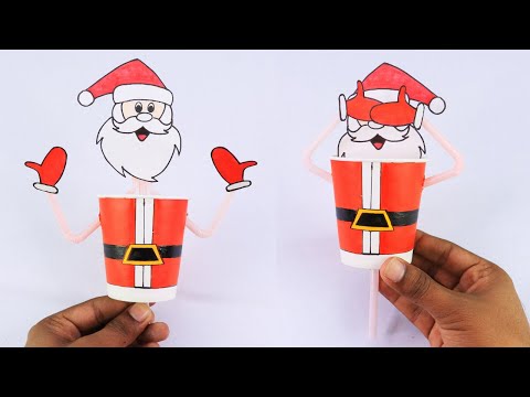 DIY Funny Santa Claus With Paper Cup | How to make santa claus with paper cup | Christmas craft idea