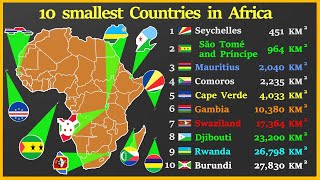 Top 10 smallest countries in Africa