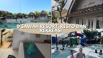 Hotel D’Sawah Resort Bogor Rumah Apung 🏊 | Hotel dengan kolam renang/Aqua Park Super Seru untuk Anak