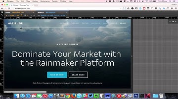Video background on homepage in Altitude Pro