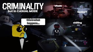 When I play CRIMINALITY in CASUAL (FUNNY MOMENTS) - Roblox Criminality