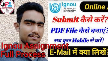 Assignment Online Submit कैसे करें || How to Submit IGNOU Assignments Through Email | June Exam 2020