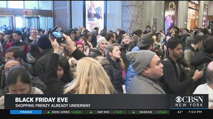 Shoppers Already Heading To Stores Before Black Friday