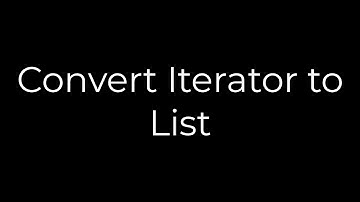 Java :Convert Iterator to List(5solution)