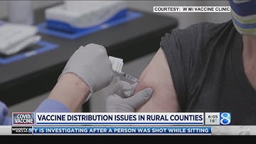 Vaccine distribution issues in rural counties