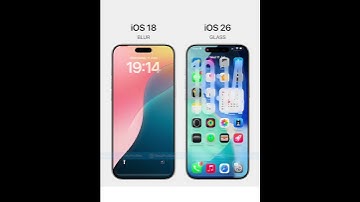 Ios 18 Vs ios 26 lock screen #comparison #apple #techtech