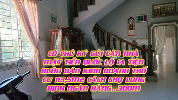 MS:1440(BÁN RỒI)Căn nhà mặt tiền quốc lộ 1A.Thổ cư 113,5m2 kế chợ long định trường học...300m.
