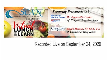 Virtual Lunch and Learn -- Sept 24, 2020