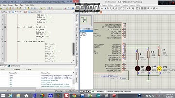 Curso de miKroC talleres UTTCAM,, prender y apagar un led.