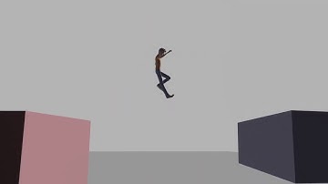 "A to B" run and jump animation(MAYA)