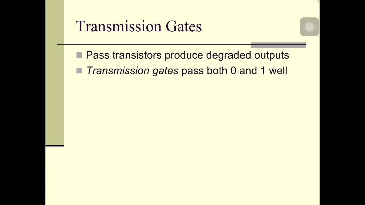 Transmission Gates vlsi YouTube