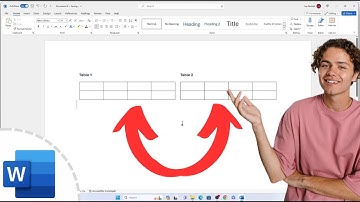 How To Put 2 Tables Side By Side In Word (MICROSOFT)