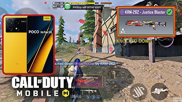 Poco X6 Pro | Call of Duty Mobile Gameplay | 1-SHOT KRM262 is BACK MOST INTENSE | IN BR SEASON 9