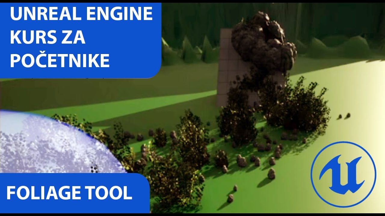 Unreal Engine 5 - Početni kurs - ep-6. Foliage tool - YouTube