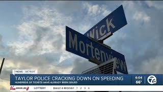 Taylor police crack down on speeding, issue hundreds of tickets in residential areas