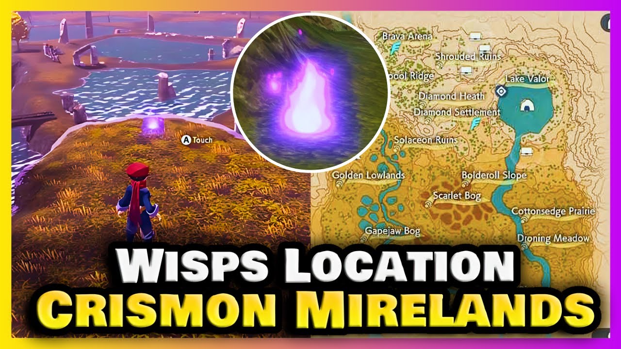 All 20 Spiritomb Wisp Locations in Crimson Mirelands – Pokémon Legends: Arceus Guide