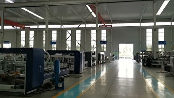 #Short Automatic Folder Gluer and Stitcher Machine #xinyu #diace