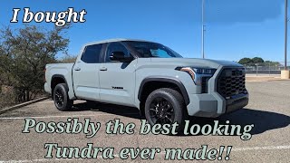 My new 2024 Toyota Tundra limited Trdoffroad in Lunar rock !! Detailed walk around!